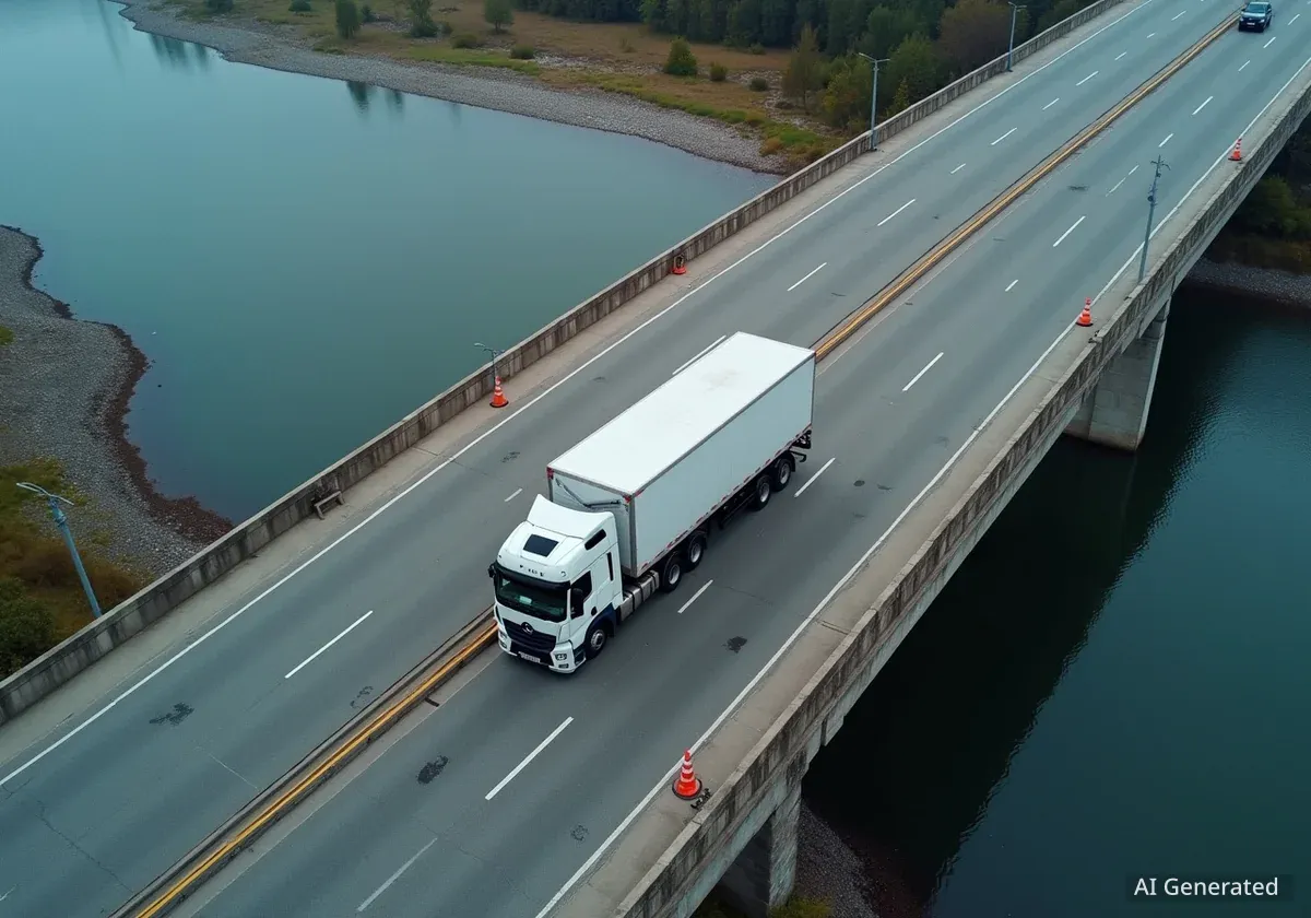 Mülheimer Brücke nach Lkw-Zwischenfall wieder befahrbar