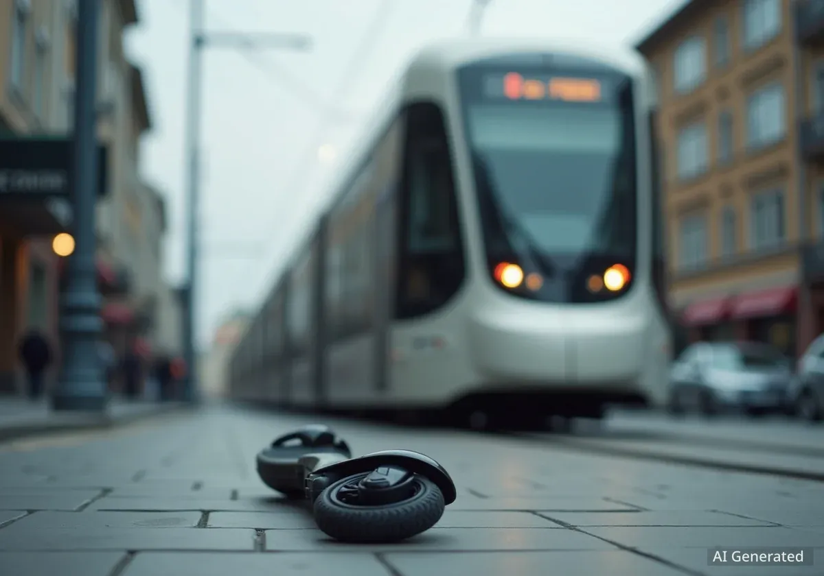 E-Scooter-Fahrer in Köln von Straßenbahn erfasst und verletzt