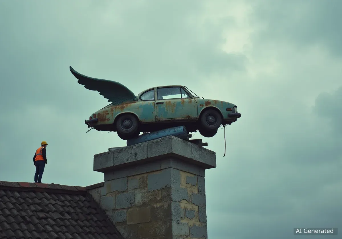 Gericht: Köln darf „Flügelauto“ vom Zeughaus entfernen