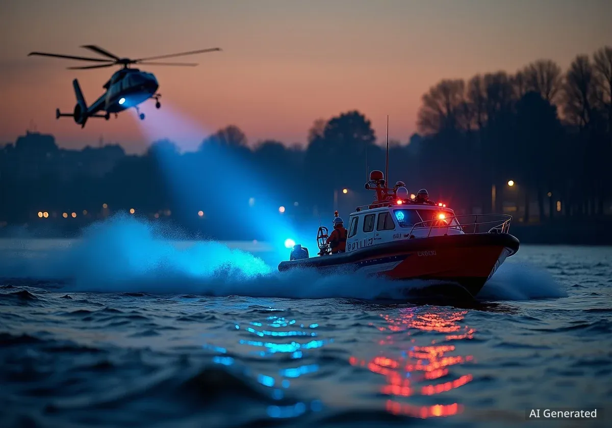 Großeinsatz in Köln: Person im Rhein vermisst
