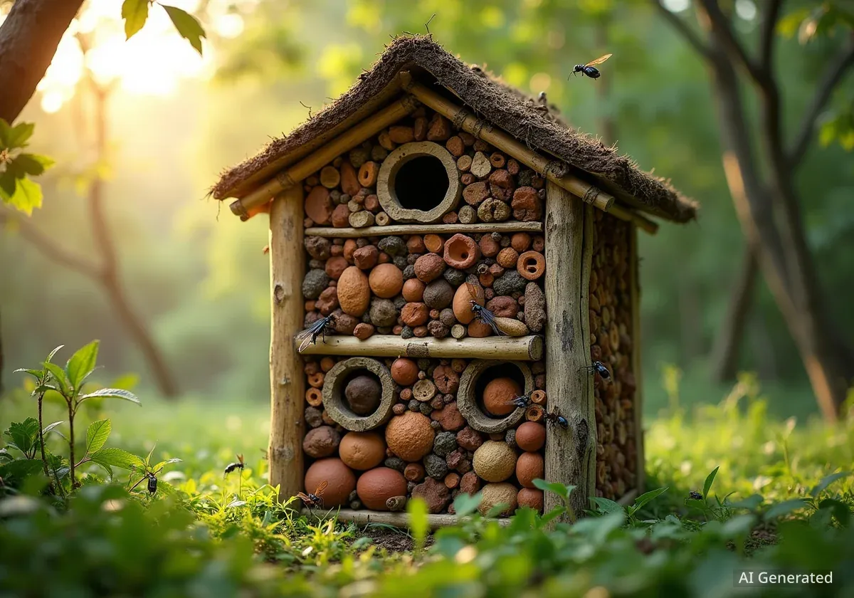 Kölns größtes Insektenhotel in Rodenkirchen fertiggestellt