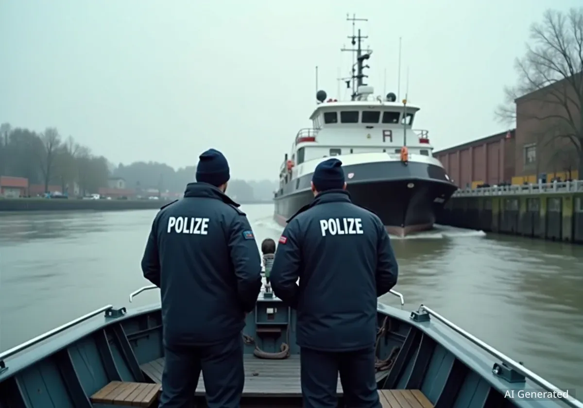 Großkontrolle auf dem Rhein: Polizei überprüft Binnenschiffe