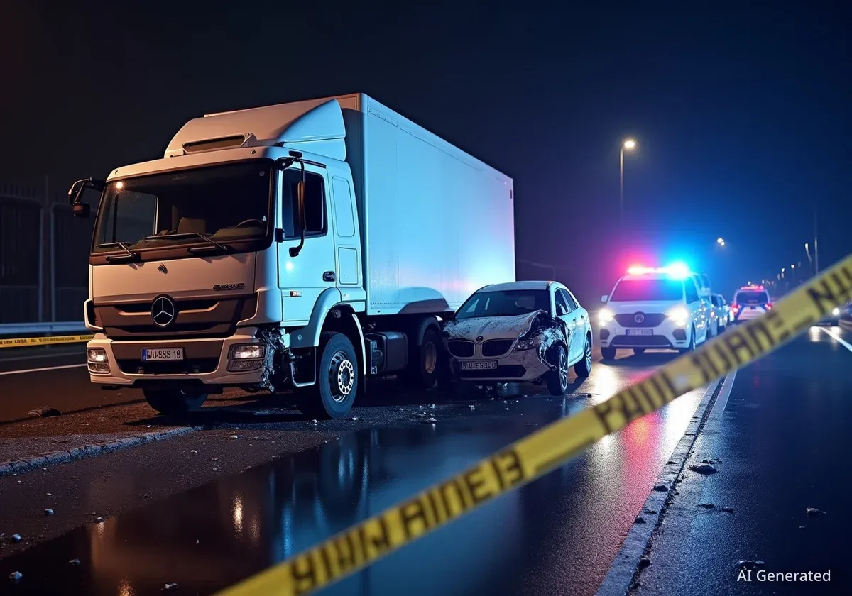 Schwerer Unfall auf A4 bei Köln: Technischer Defekt an Lkw löst Kollision aus