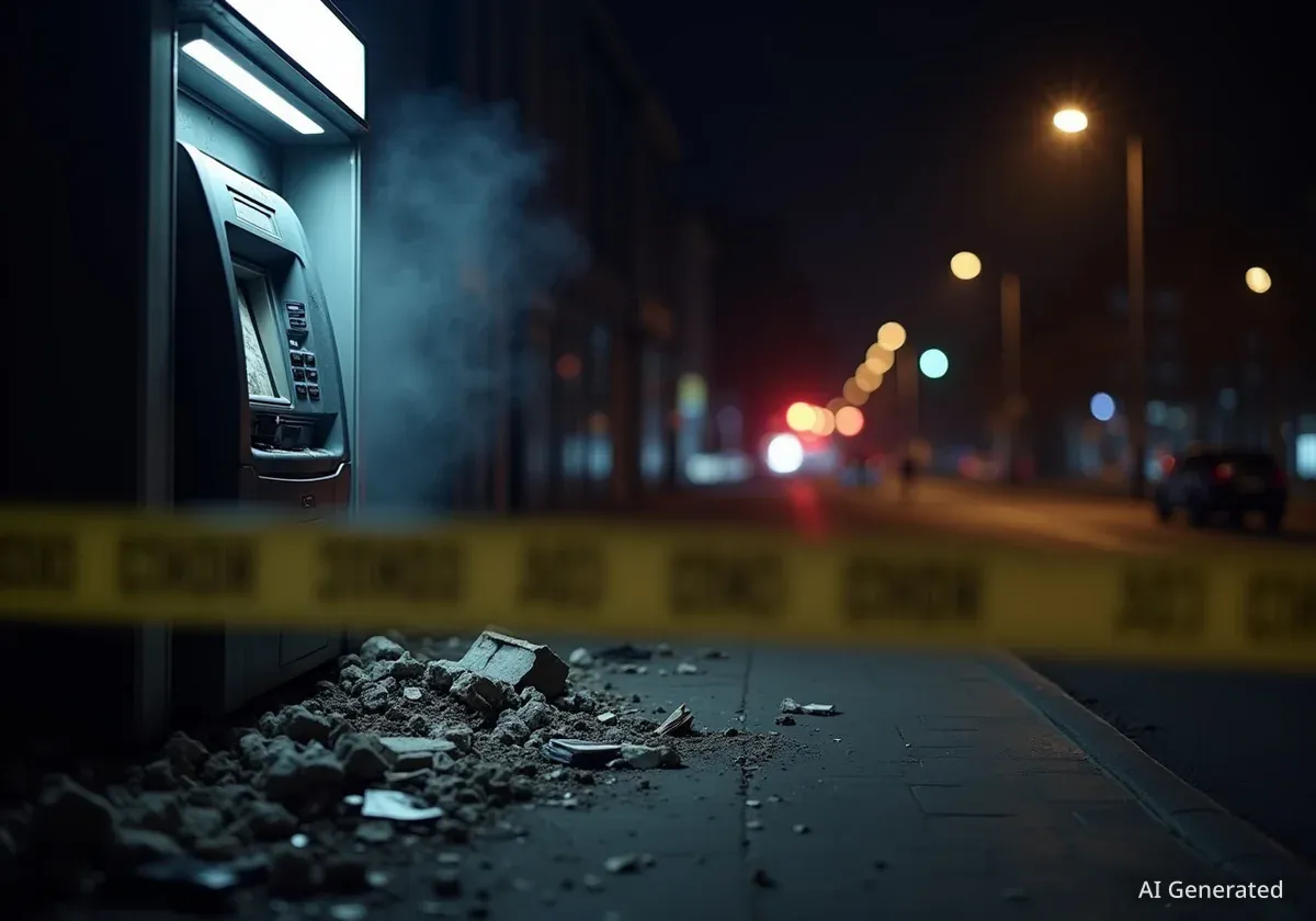 Geldautomat in Zülpich gesprengt, Täter flüchtig