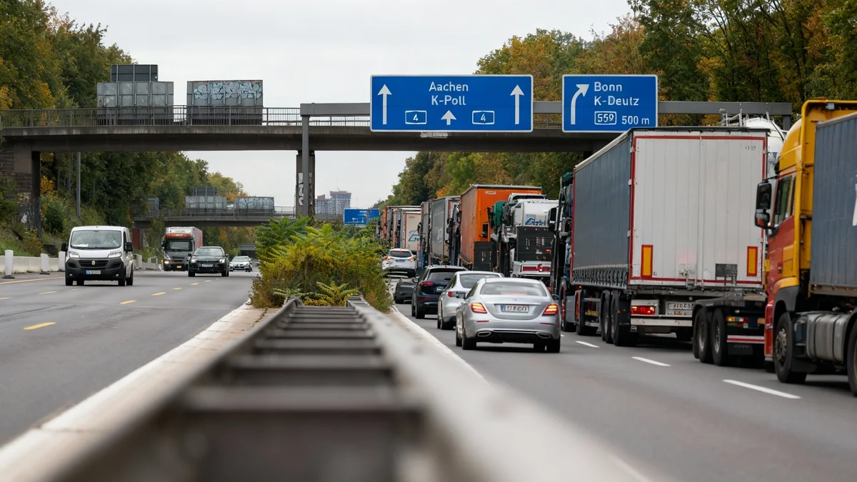 Verkehrschaos in Köln nach mehreren Unfällen am Nachmittag