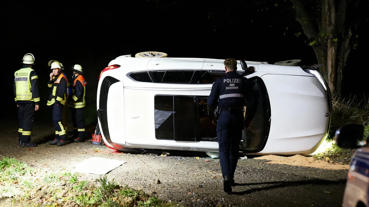 Verfolgungsjagd auf A3 endet mit schwerem Unfall