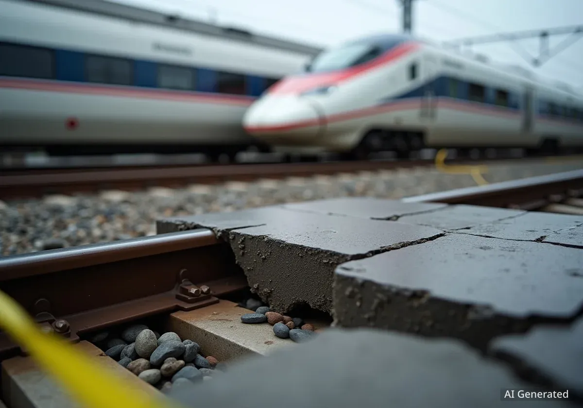 ICE-Zug kollidiert bei Köln mit Betonplatte auf Gleisen