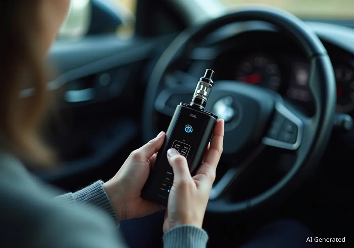 OLG Köln: Bedienung von E-Zigarette am Steuer kostet 150 Euro