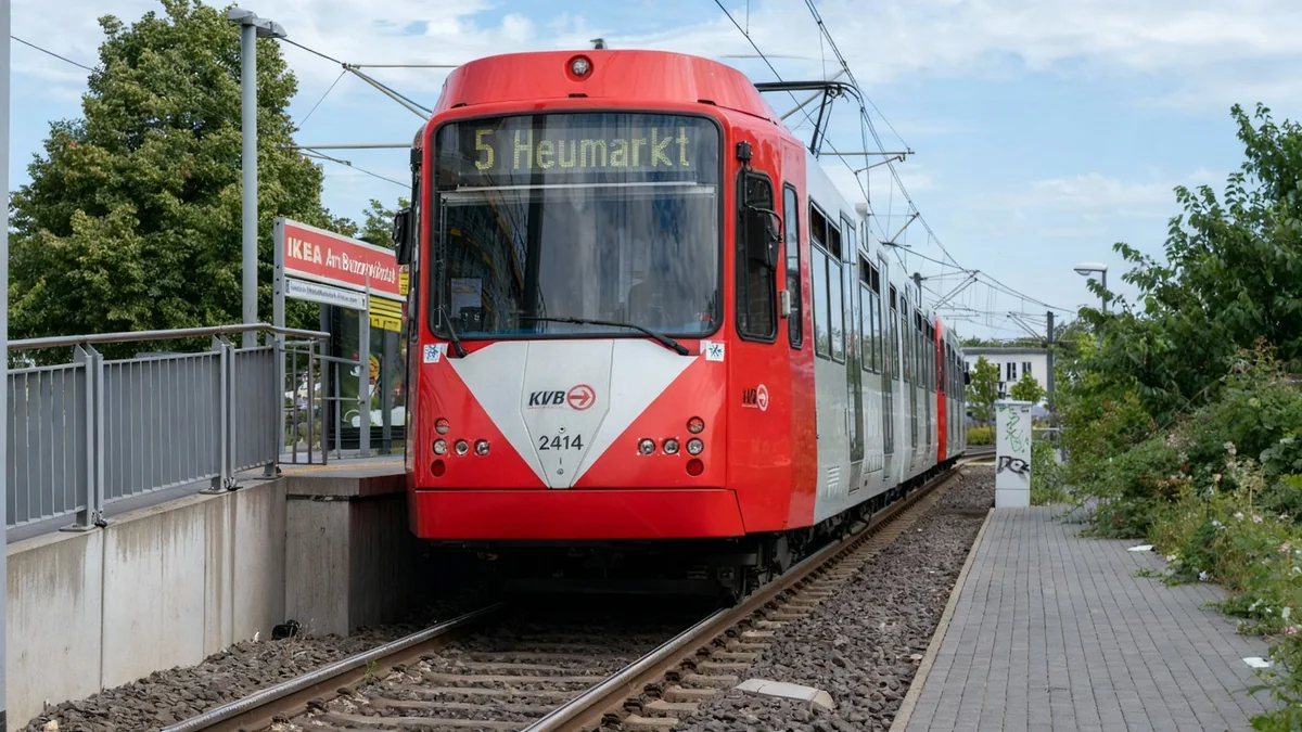 Unfall in Ossendorf: Straßenbahn kollidiert mit Auto
