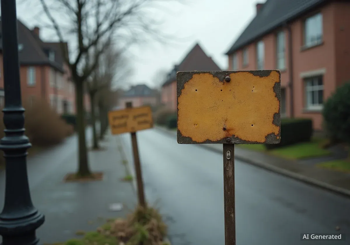 Rätselhafte Schilder in Köln-Marienburg aufgetaucht