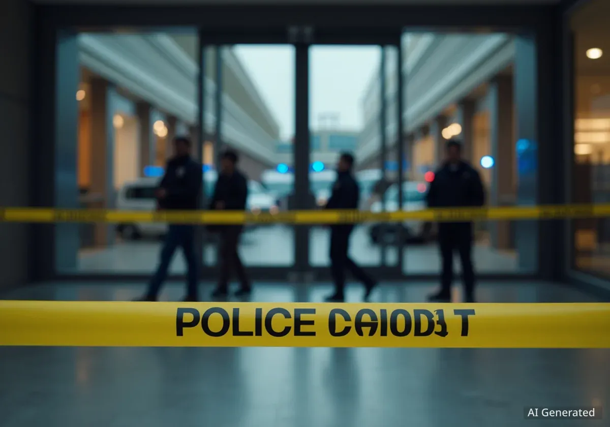 Polizei räumt Einkaufszentrum in Frankfurt