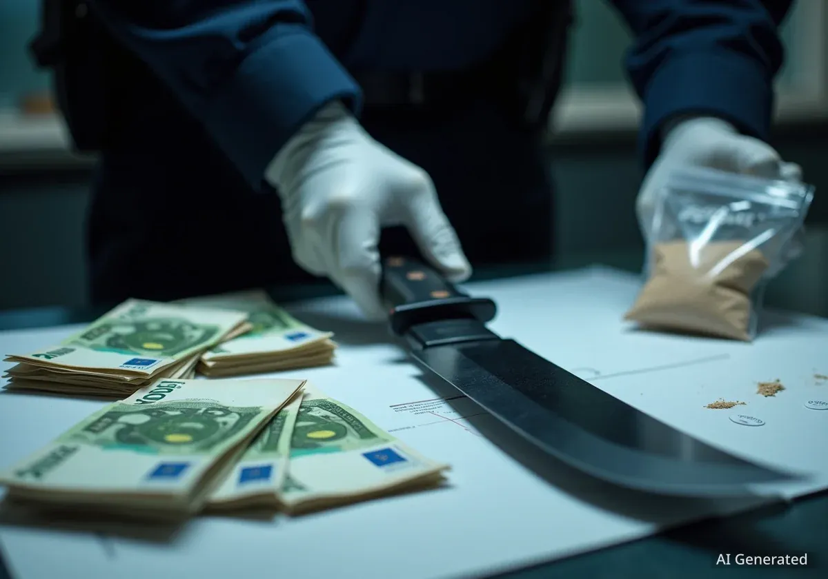 Heroin, Machete, Tausende Euro: Schlag gegen Drogenszene in Köln-Kalk